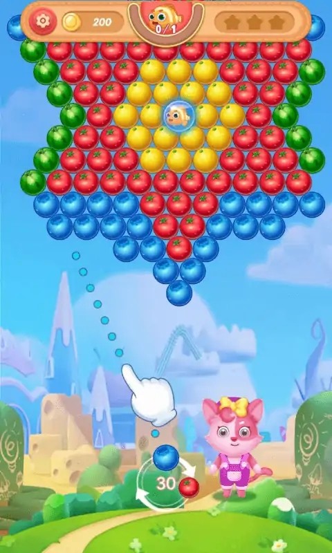 水果泡泡龙截图