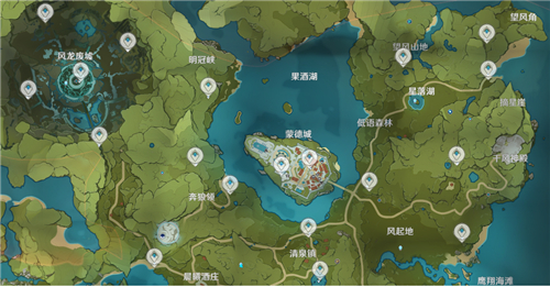 原神雪山传送点地图图片