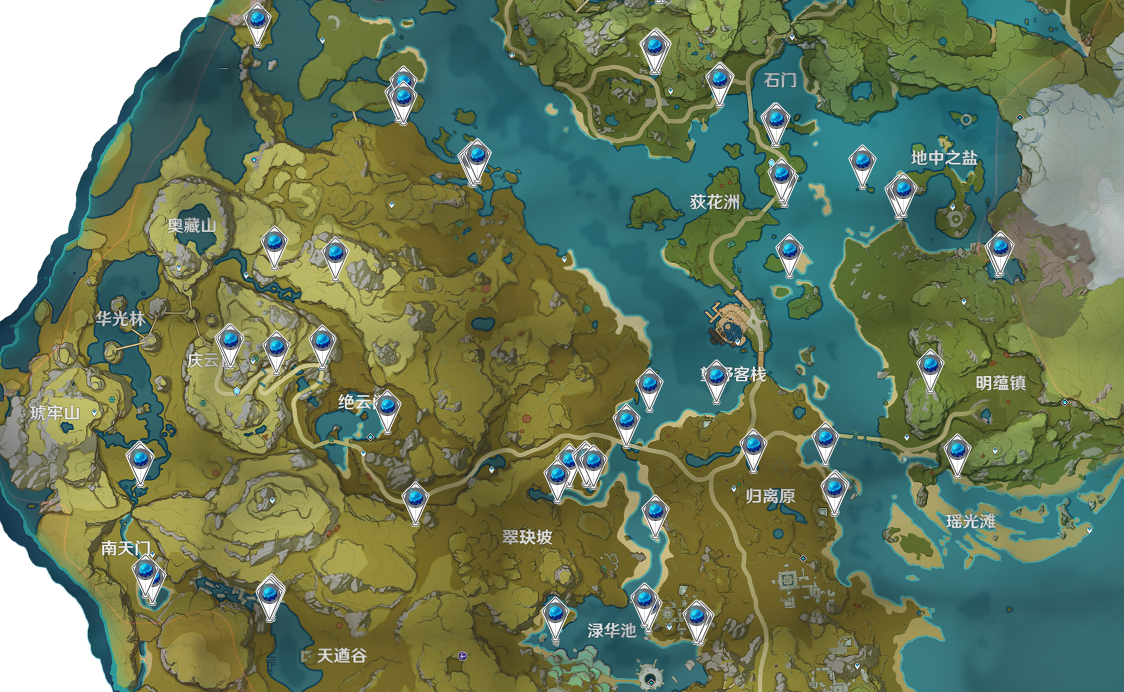 原神冰雾花在哪 花朵地图分布位置一览