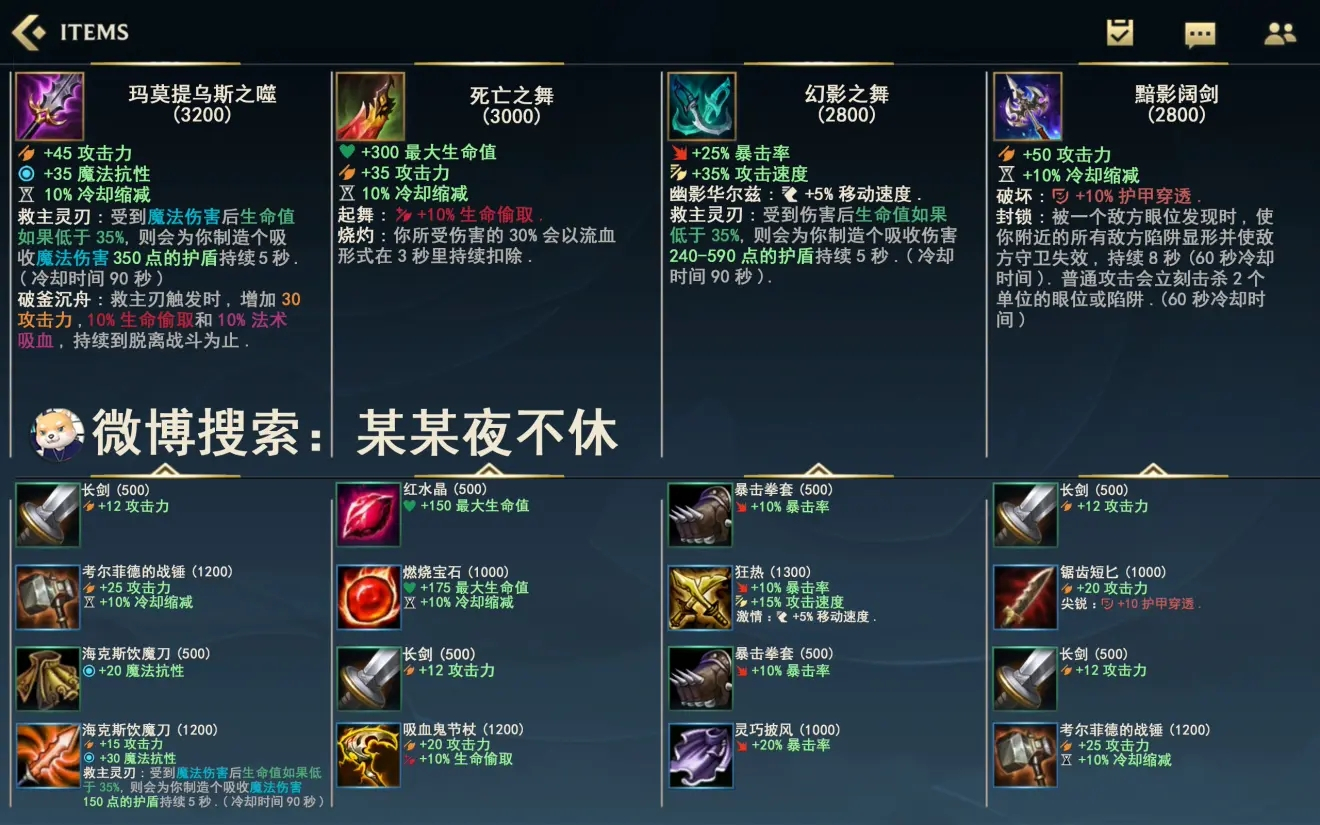 游戏攻略 英雄联盟手游  lol手游中,尽管装备图标和端游一致,但是局内