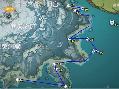 原神龙脊雪山绯红玉髓位置分布图 全收集路线分享 - 趣趣手游网