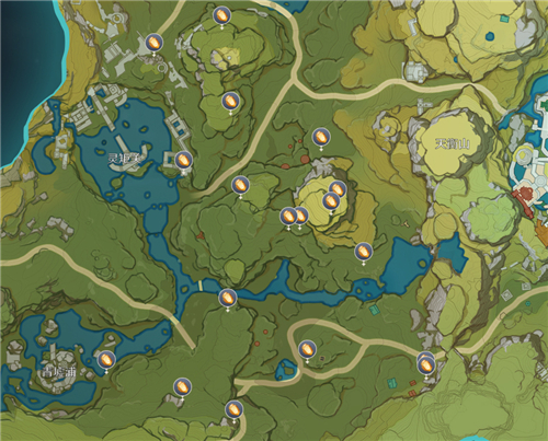 原神石珀采集地点2021 新手必看石珀分布地图