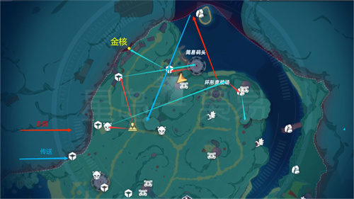 幻塔人工岛怎么上去 金核传送点路线分析 - 第2张