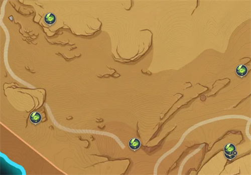 原神荒石蒼漠浮羅囿草神瞳位置一覽 3.6新地圖草神瞳在哪 - 第1張